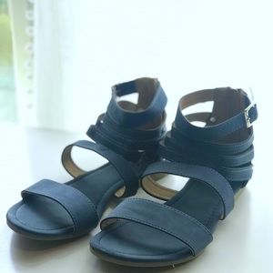 Blue sandals
